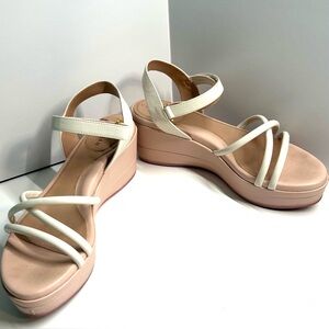 Cole Haan Women's Ivory Rose‎ Grand Ambition Addison Wedge Sandals in Size 9